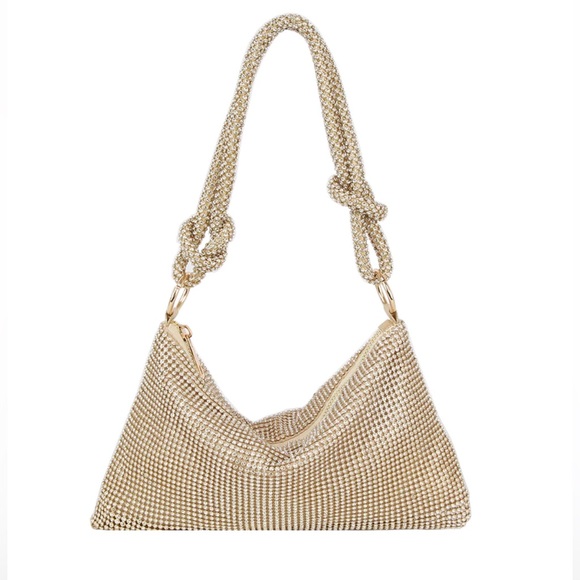 Urban Expressions Gold Rhinestone sparkly bag - Picture 3 of 3